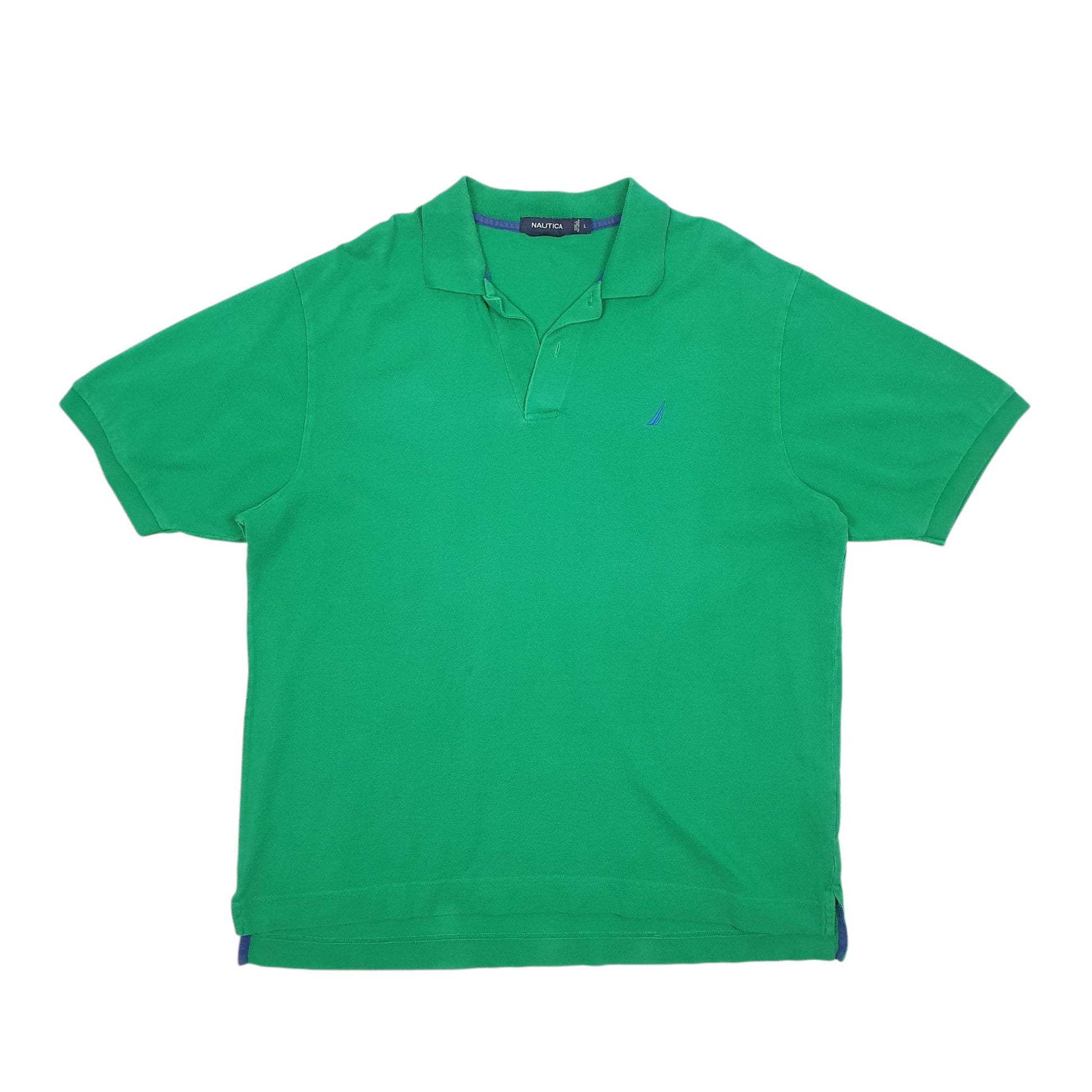 Mens Green Nautica  Short Sleeve Polo Shirt