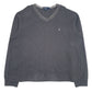 Mens Grey Polo Ralph Lauren  V Neck Jumper