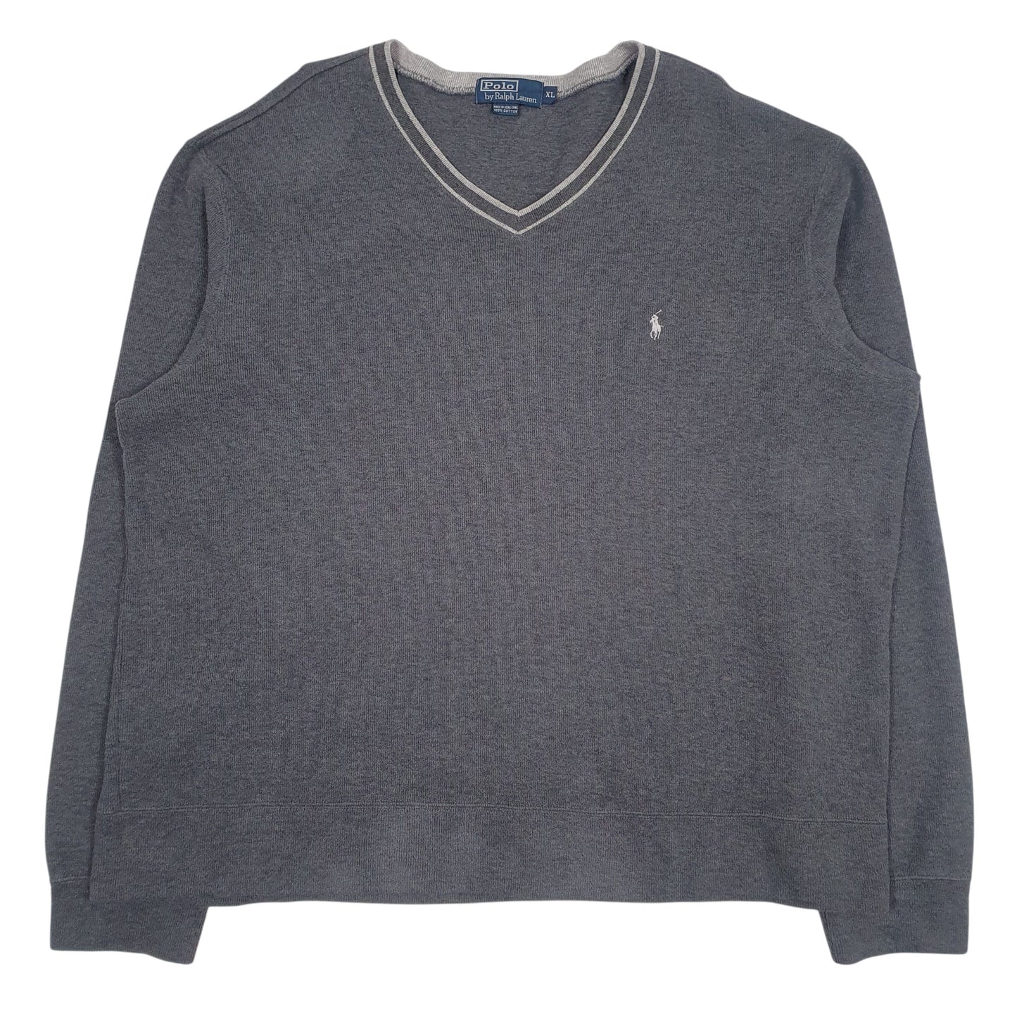 Mens Grey Polo Ralph Lauren  V Neck Jumper