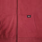 Mens Red Dickies Hoodie Full Zip Jumper