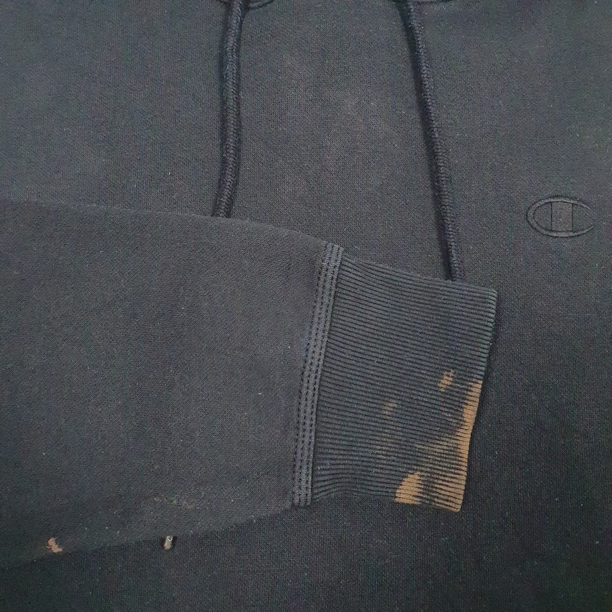 Mens Black Champion  Hoodie Jumper