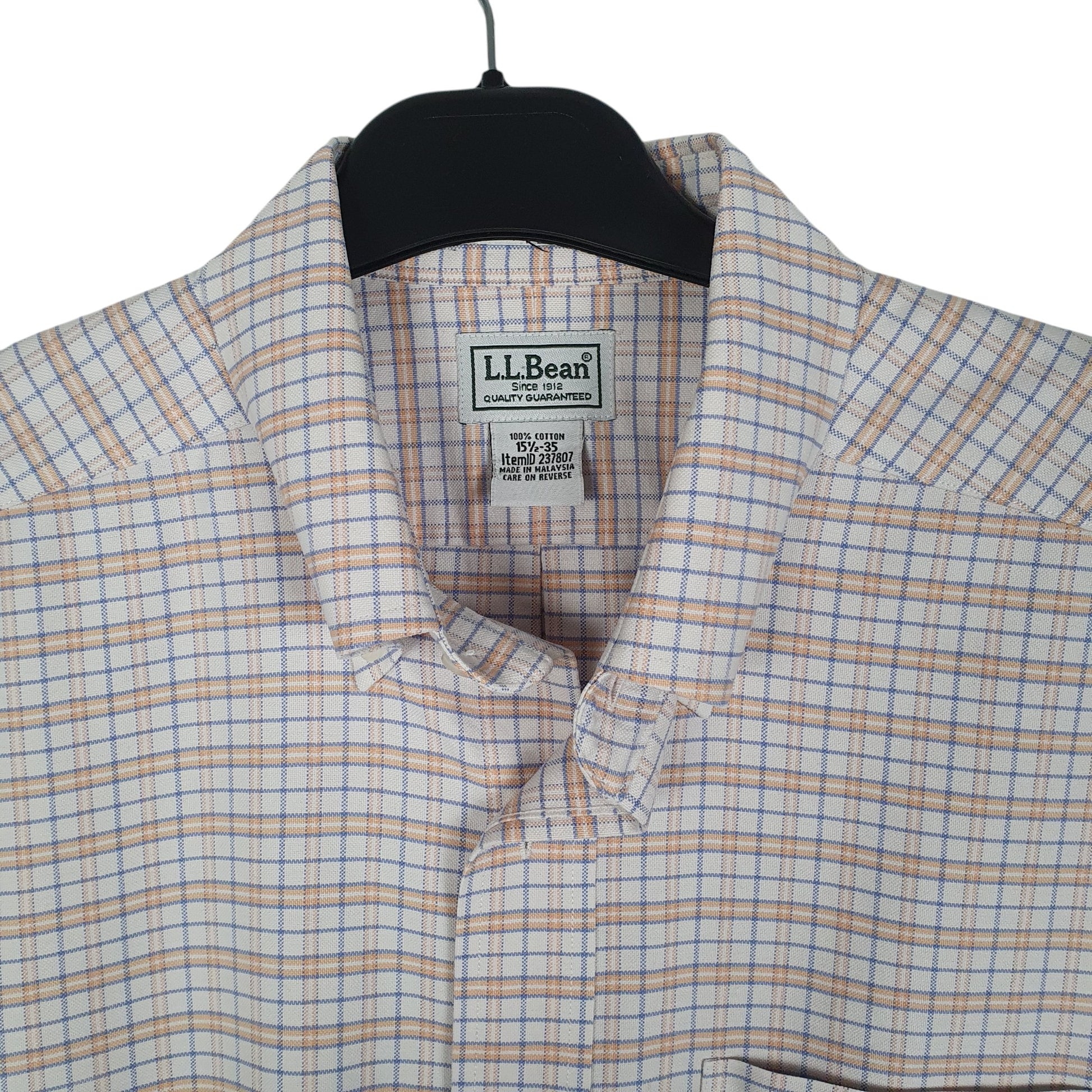 Mens Orange L.L.Bean   Shirt