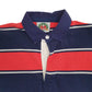 Mens Navy Barbarian Rugby Hoodie Polo Shirt