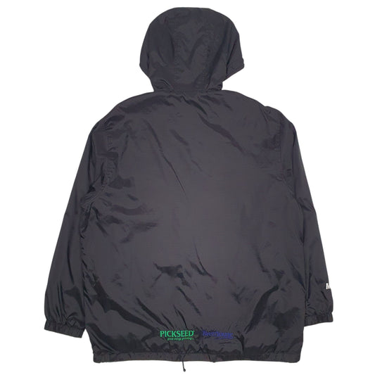 Mens Black Dickies Fleece Lined Crewneck Coat