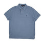Mens Blue Polo Ralph Lauren Custom Slim Fit Short Sleeve Polo Shirt