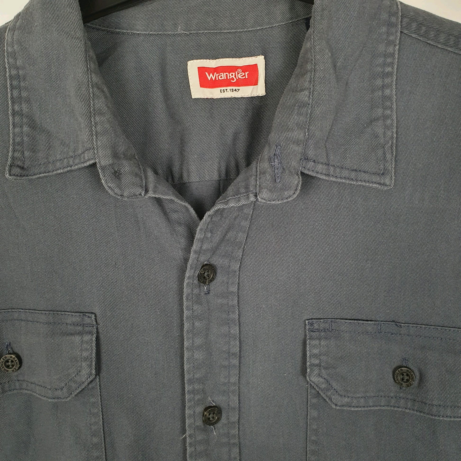 Mens Navy Wrangler   Shirt