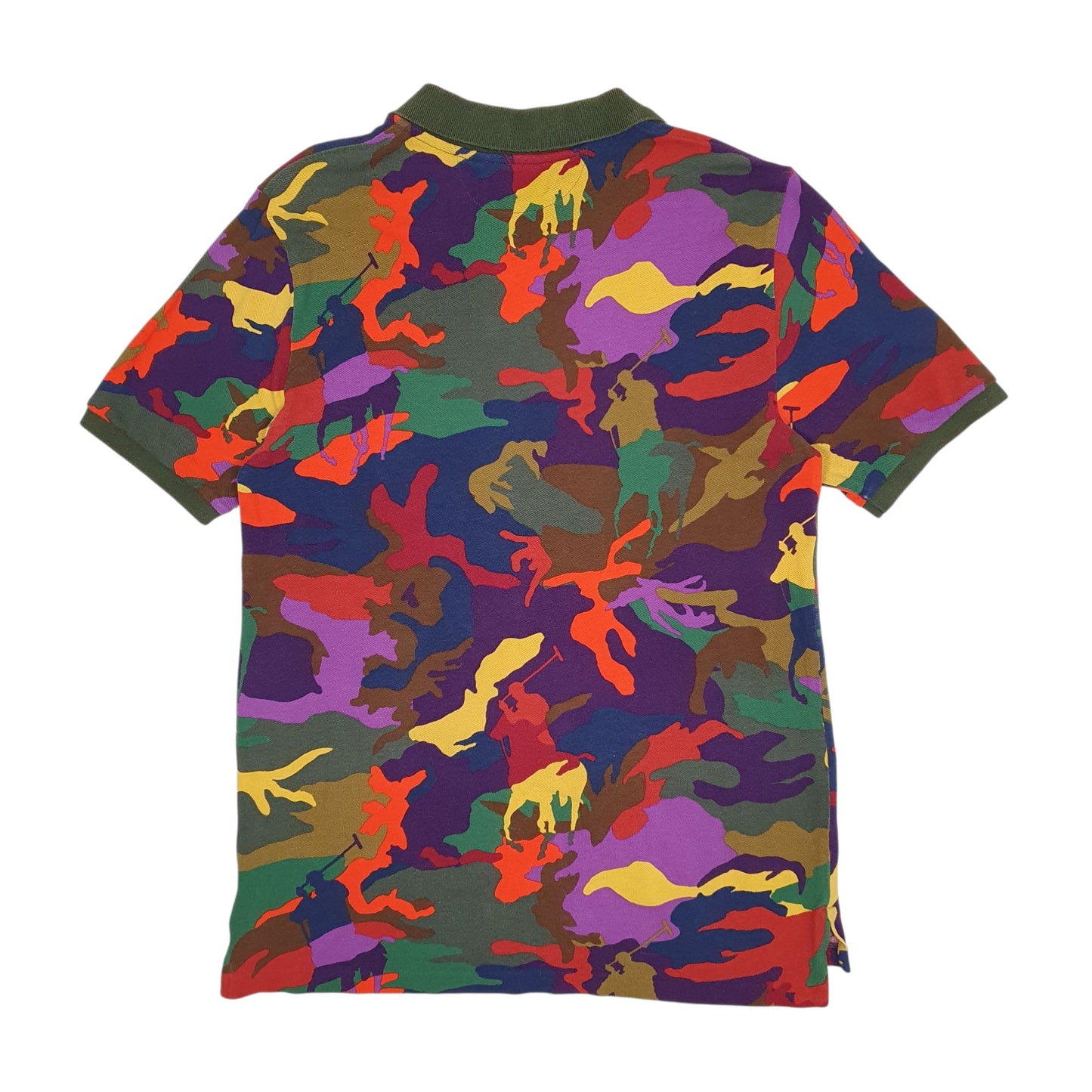 Mens Green Polo Ralph Lauren Camouflage  Polo Shirt