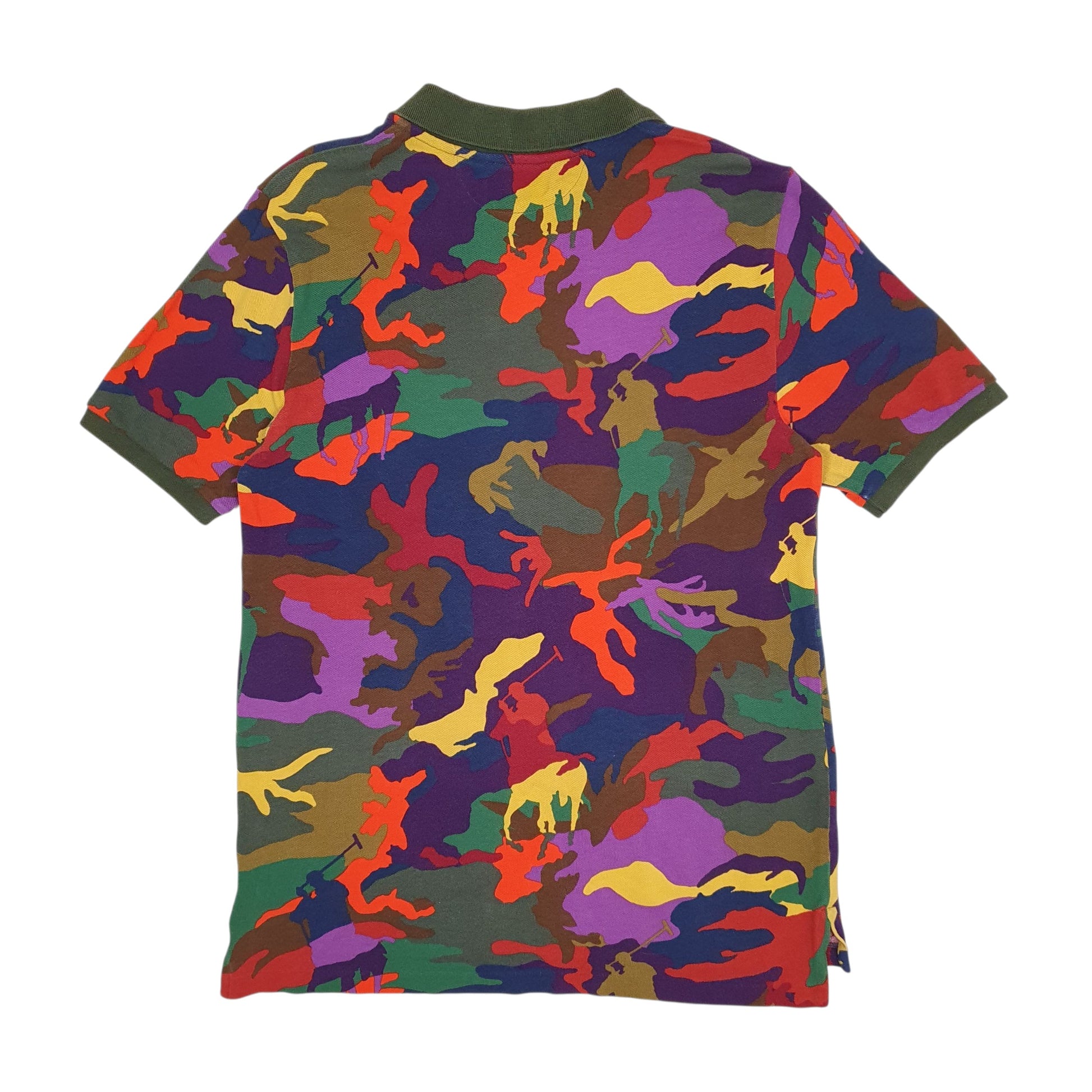 Mens Green Polo Ralph Lauren Camouflage  Polo Shirt