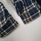 Mens Navy Wrangler Workwear Plaid Chore  Coat