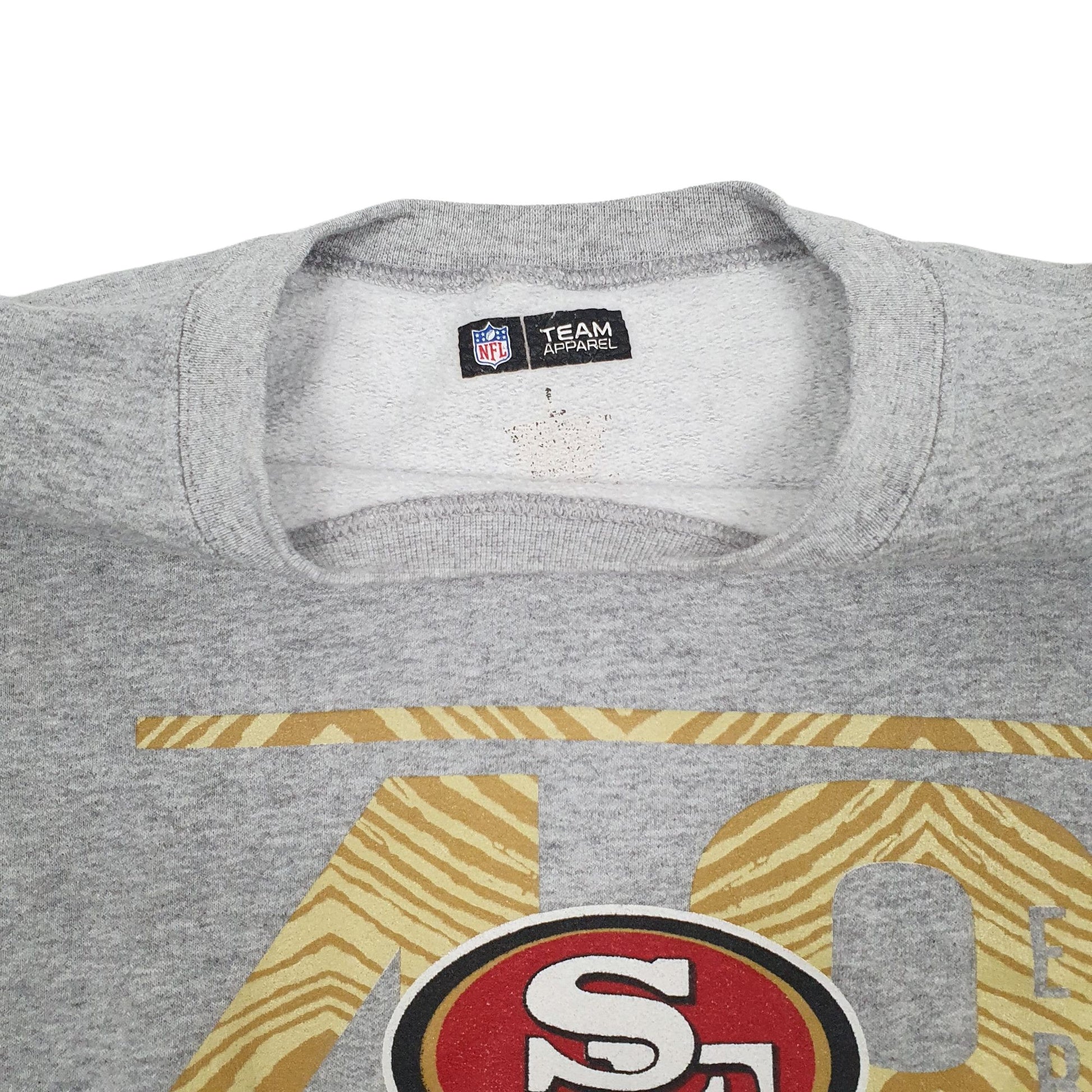 Mens Grey MFL Sanfransico 49ers Crewneck Jumper
