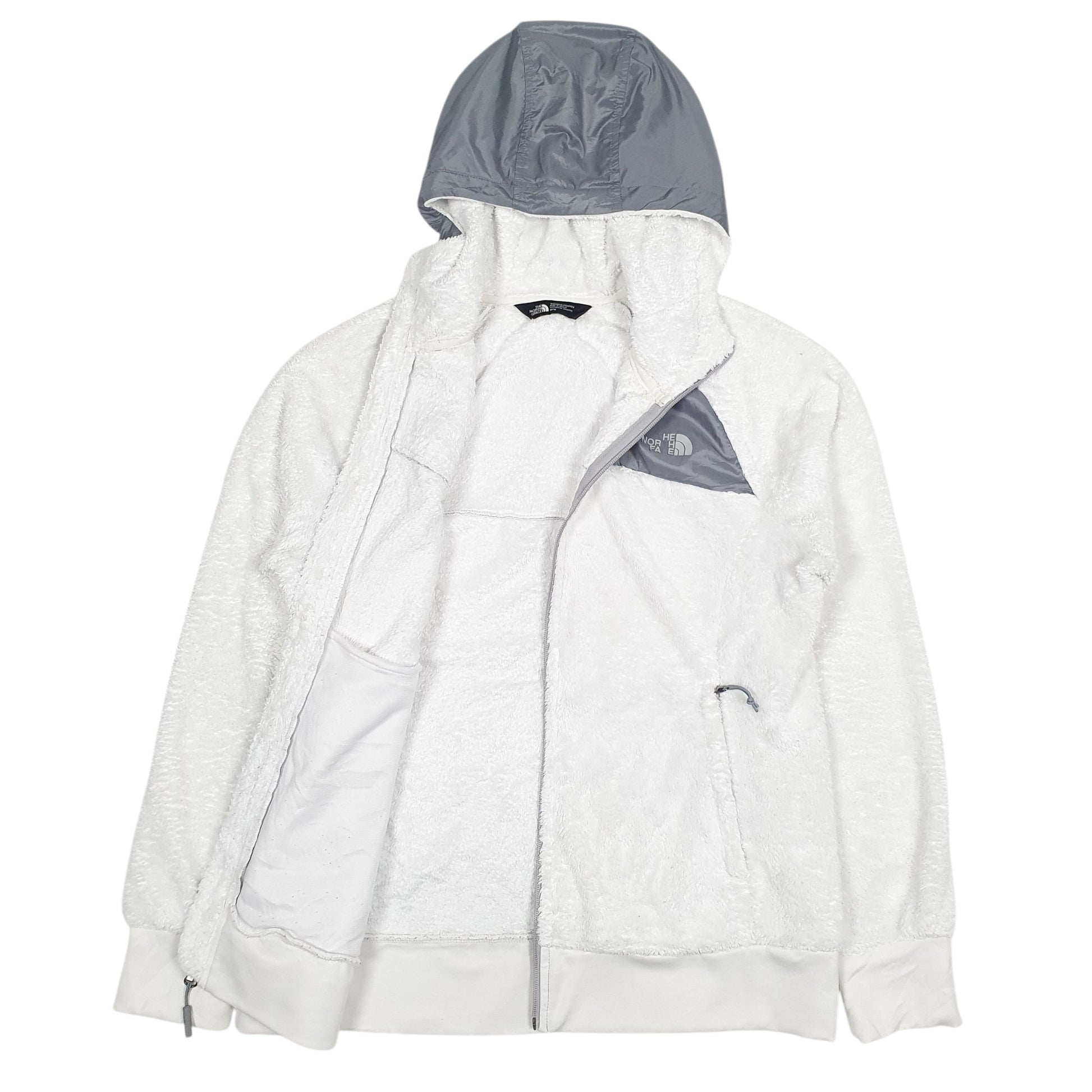 Womens White The North Face Hoodie Full Zip Jumper