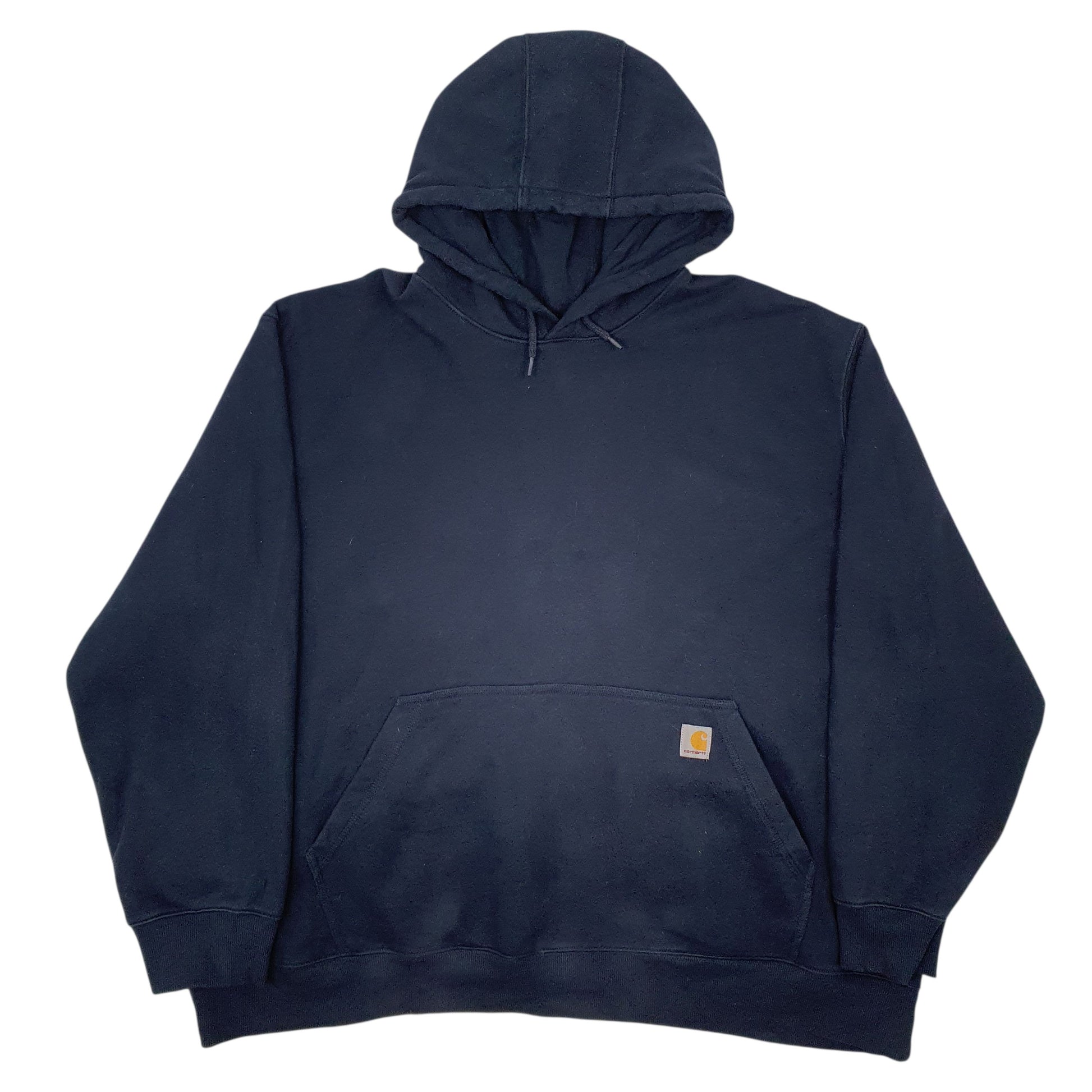Mens Navy Carhartt Loose Fit Rain Defender Hoodie Jumper