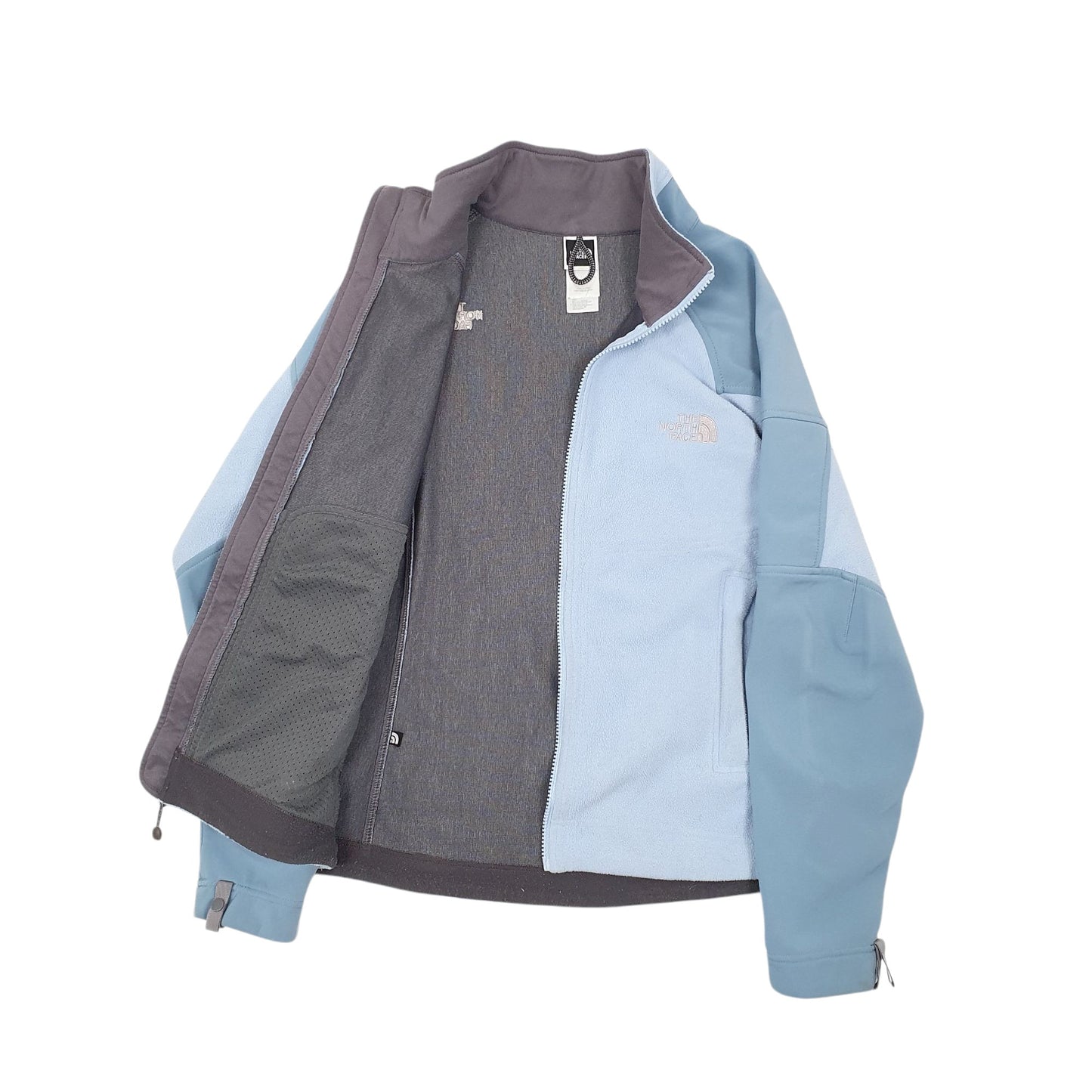 Womens Blue The North Face Fleece Windstopper Full Zip Coat