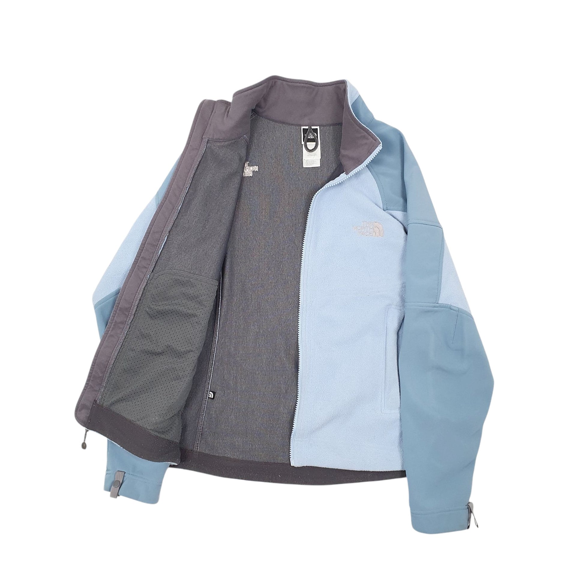 Womens Blue The North Face Fleece Windstopper Full Zip Coat