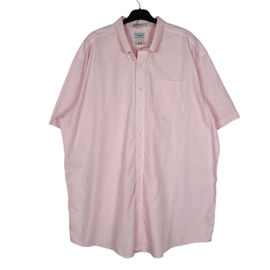 Mens Pink L.L.Bean  Short Sleeve Shirt
