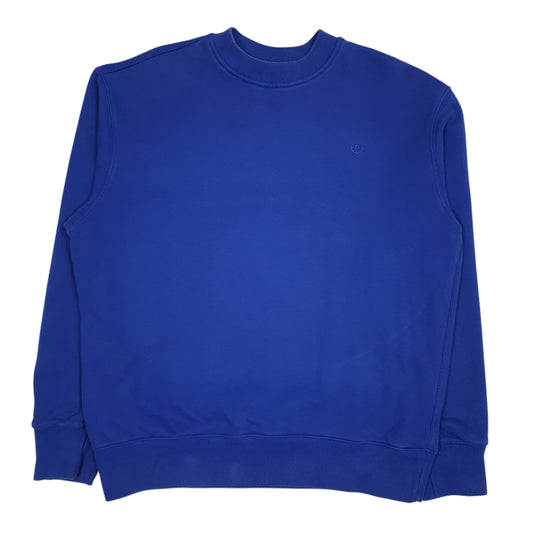 Mens Blue Adidas Baggy Crewneck Jumper