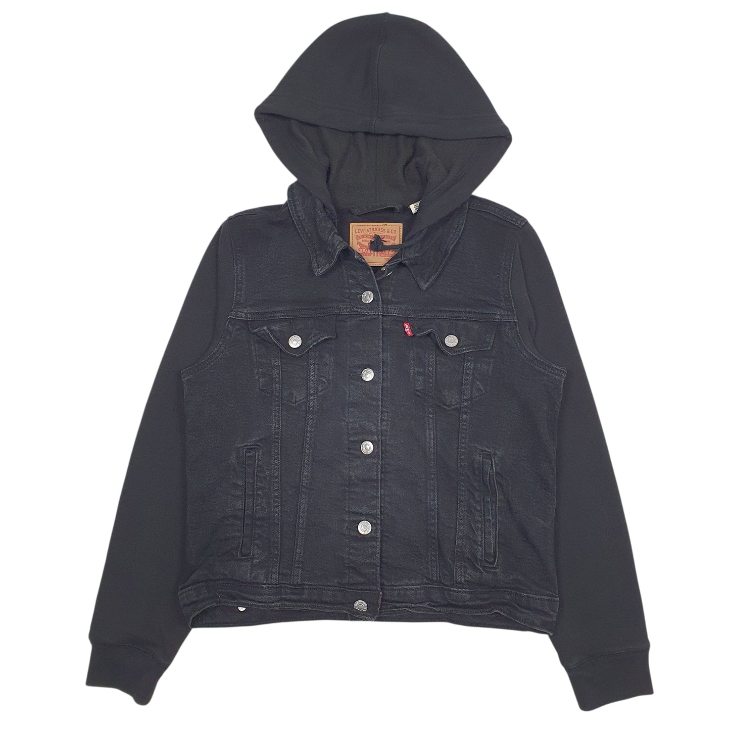 Womens Black Levis   Coat