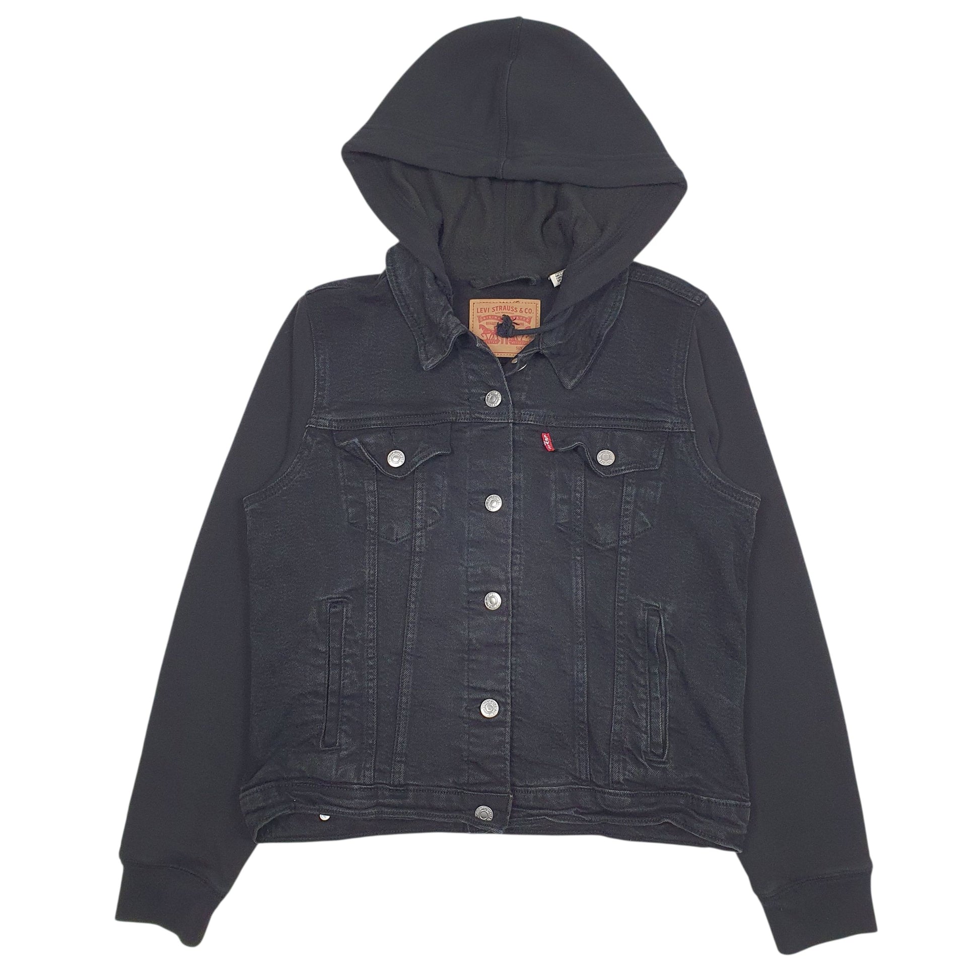 Womens Black Levis   Coat