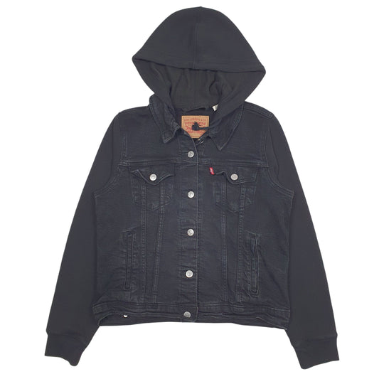 Womens Black Levis   Coat
