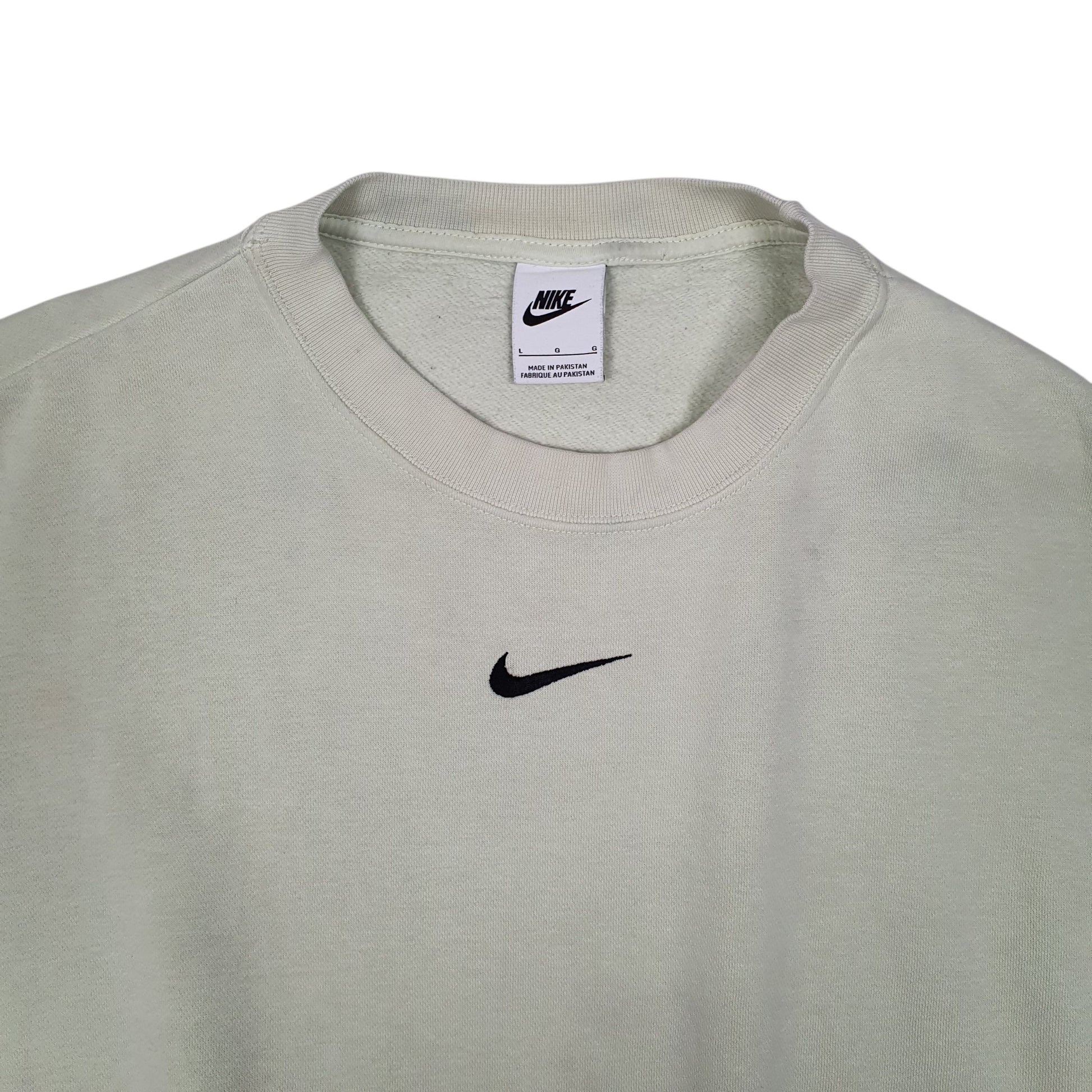Mens Green Nike Oversized Baggy Crewneck Jumper