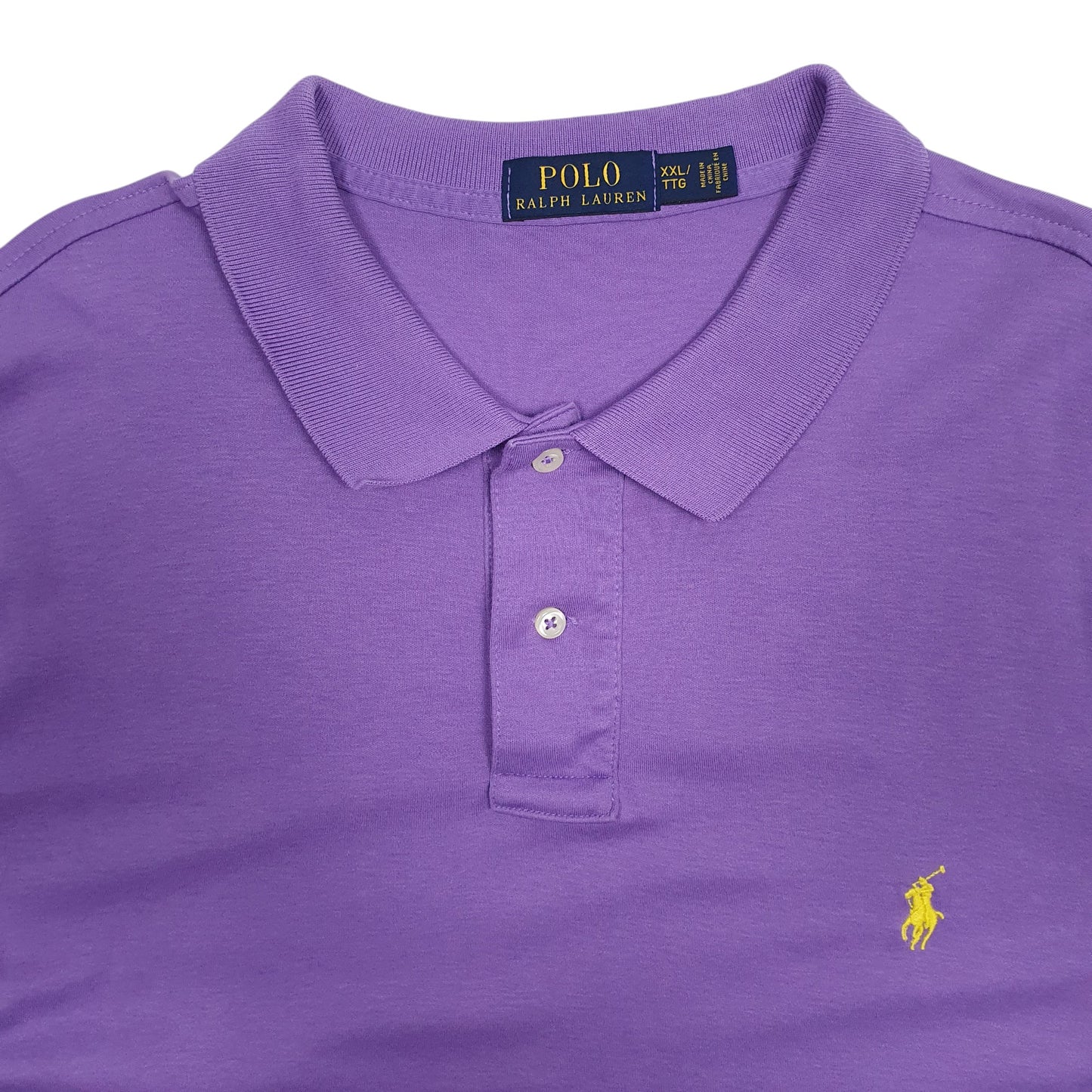 Mens Purple Polo Ralph Lauren Stretch  Polo Shirt