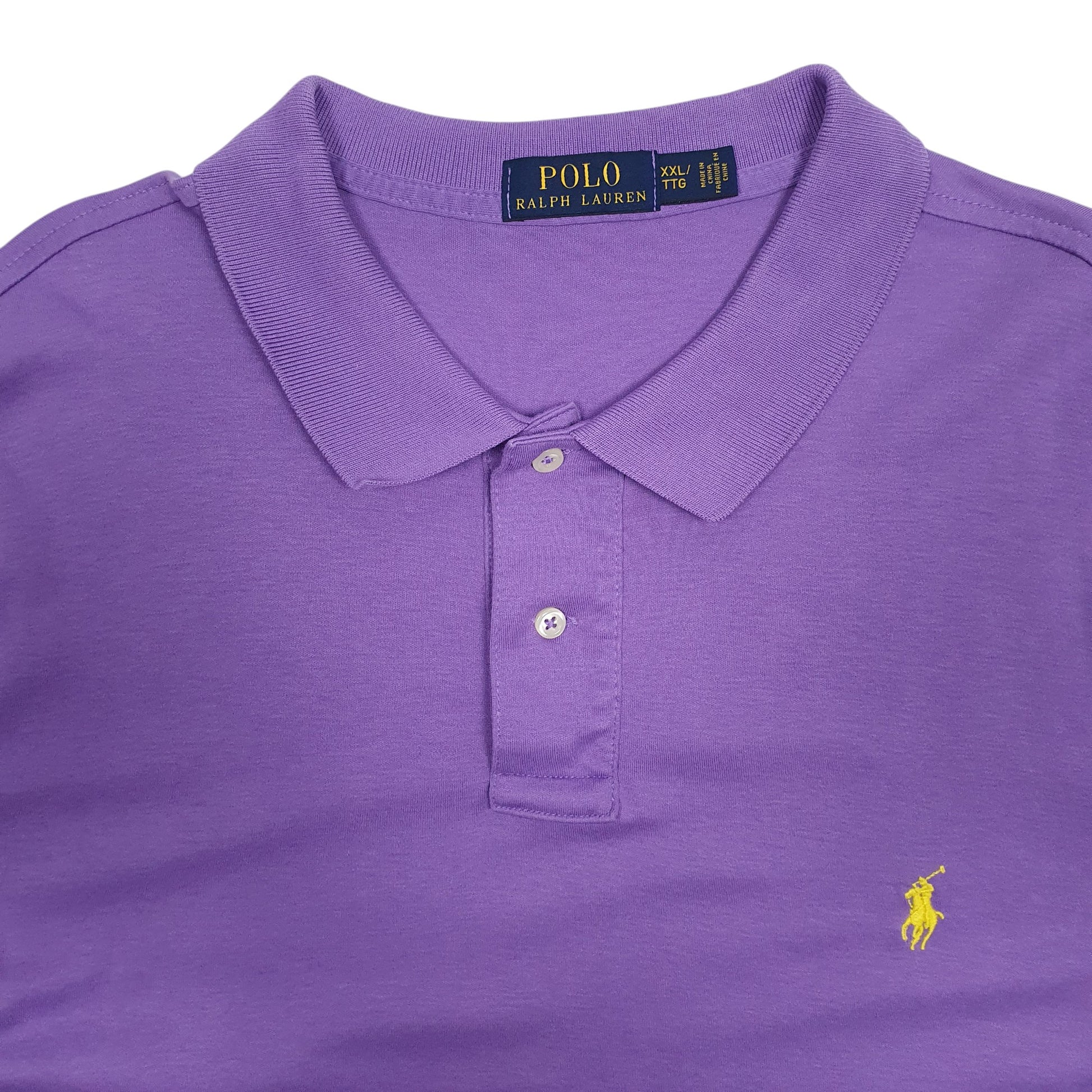 Mens Purple Polo Ralph Lauren Stretch  Polo Shirt