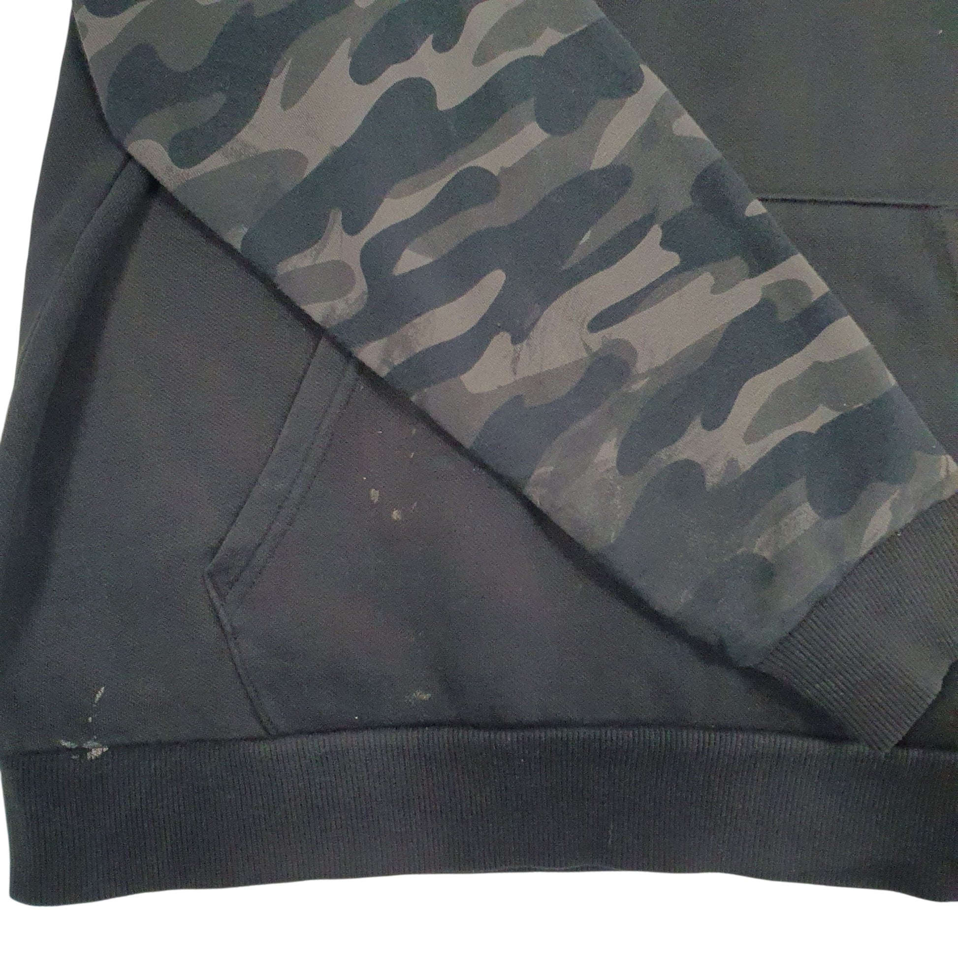 Mens Black Puma Camo Hoodie Jumper