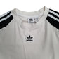 Womens White Adidas Lightweight Crewneck Jumper