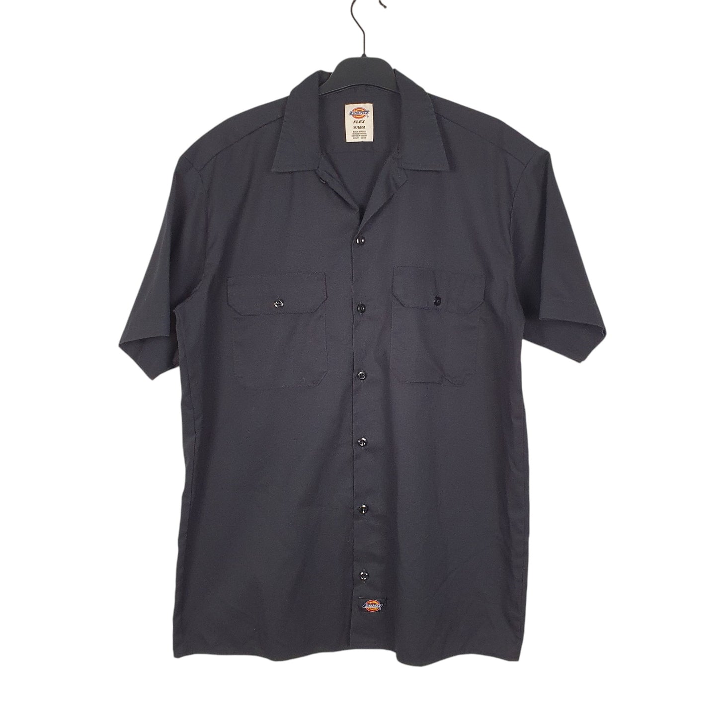 Mens Black Dickies Workwear Short Sleeve Shirt