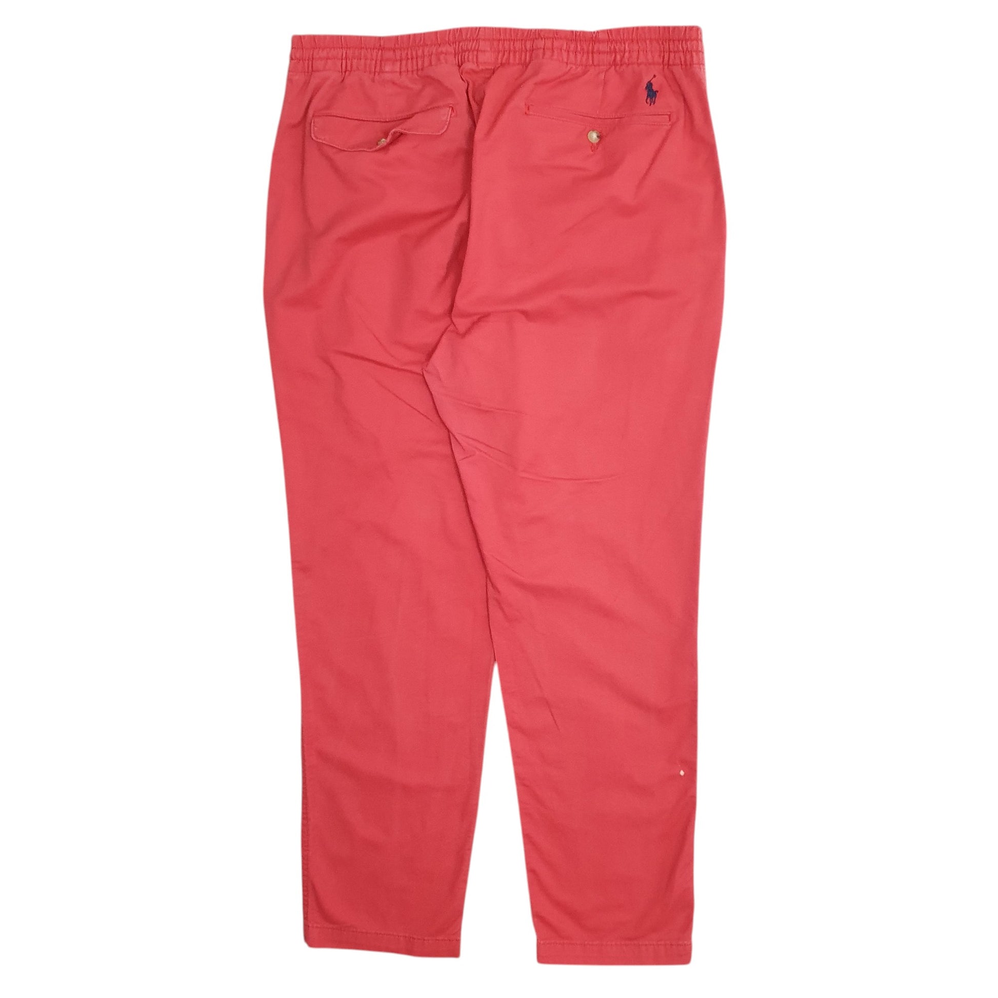 Mens Red Polo Ralph Lauren Jogger Stretch  Trousers