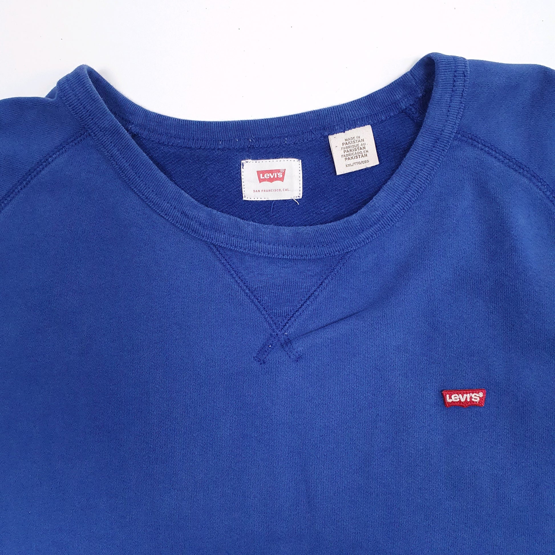 Mens Blue Levis  Crewneck Jumper