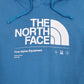Mens Blue The North Face Spellout Hoodie Jumper