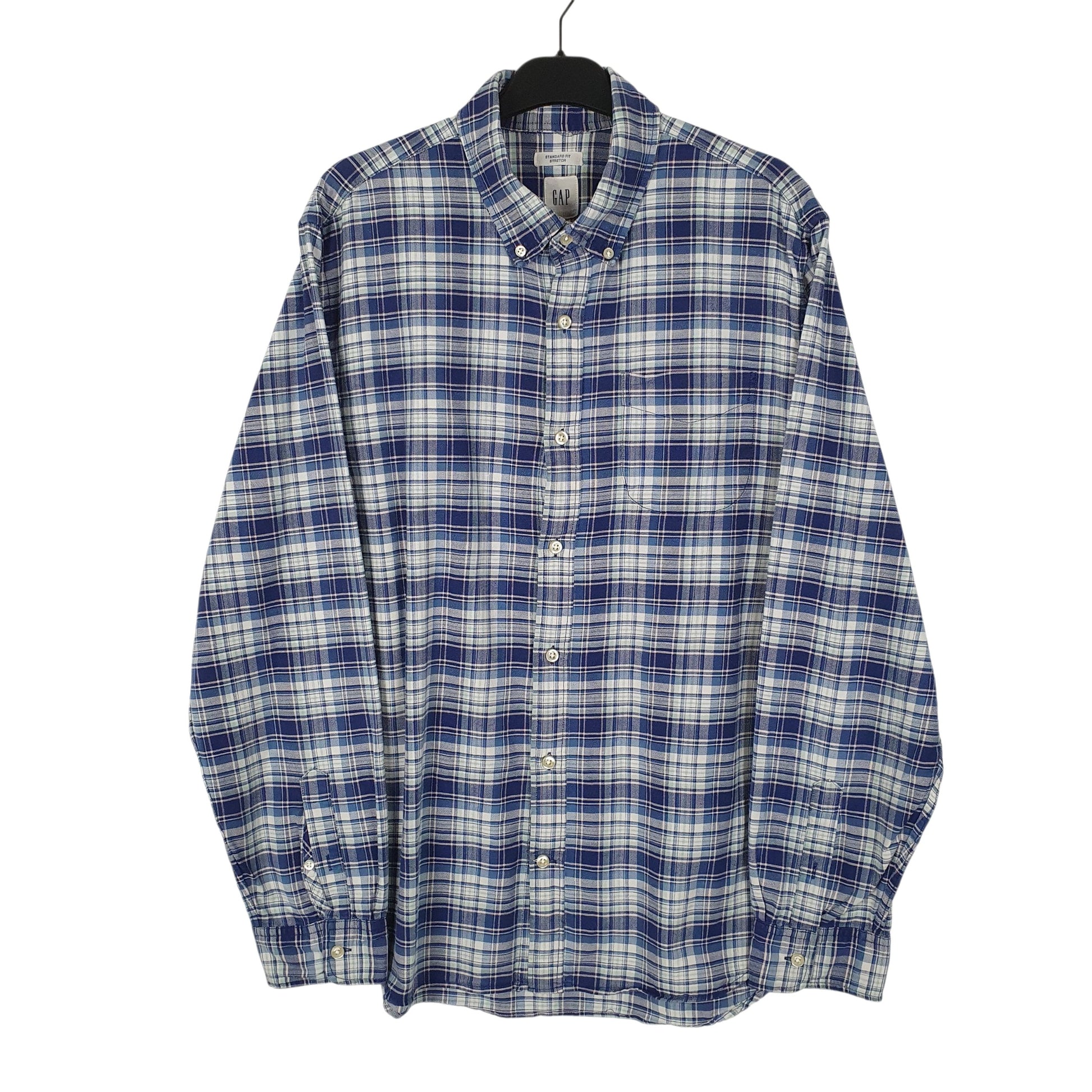 Mens Navy GAP Oxford Long Sleeve Shirt