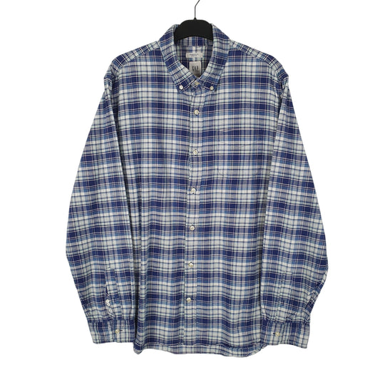 Mens Navy GAP Oxford Long Sleeve Shirt
