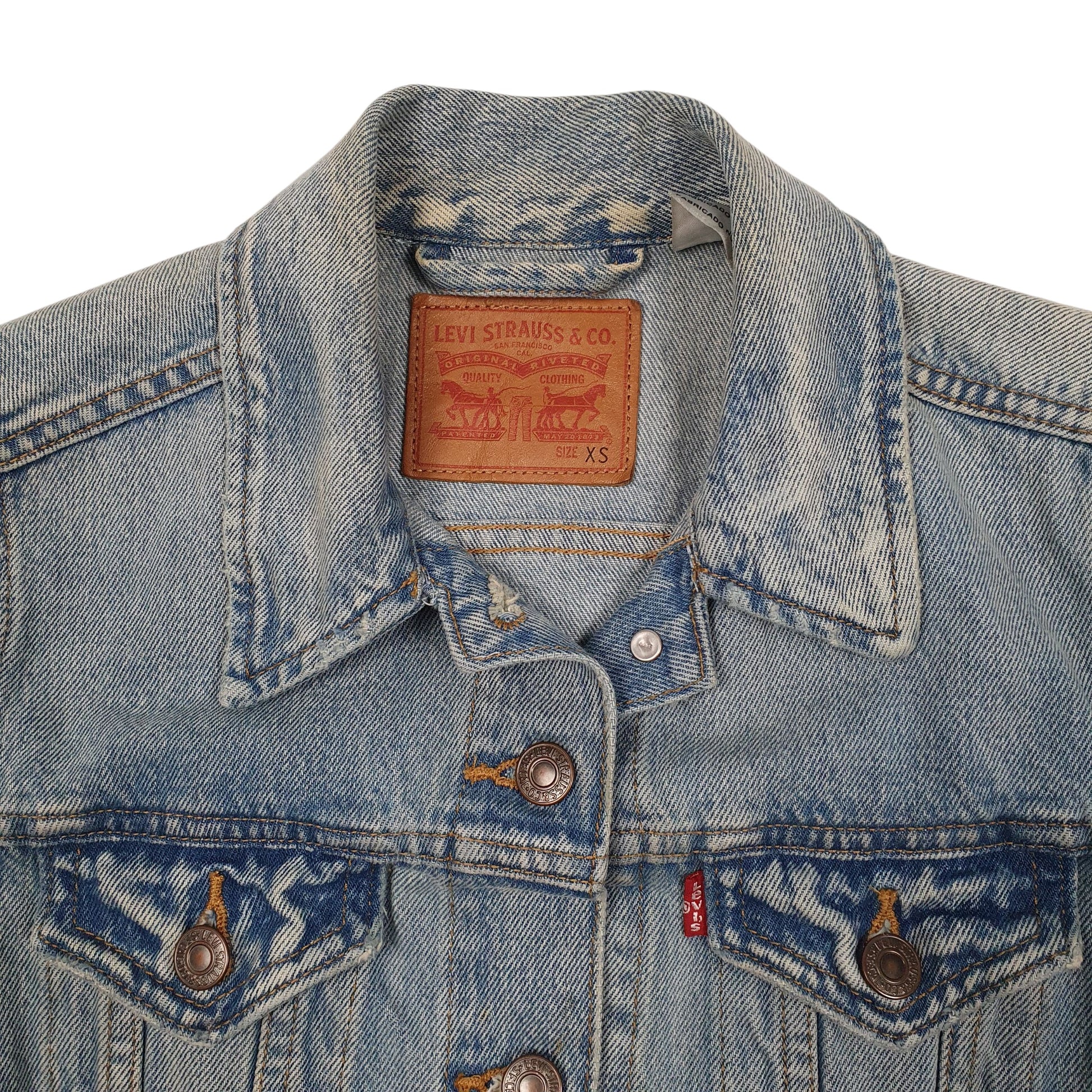 Womens Blue Levis Type 3 Trucker  Coat