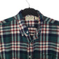 Mens Green L.L.Bean Scotch Plaid Flannel Vintage 90s  Shirt
