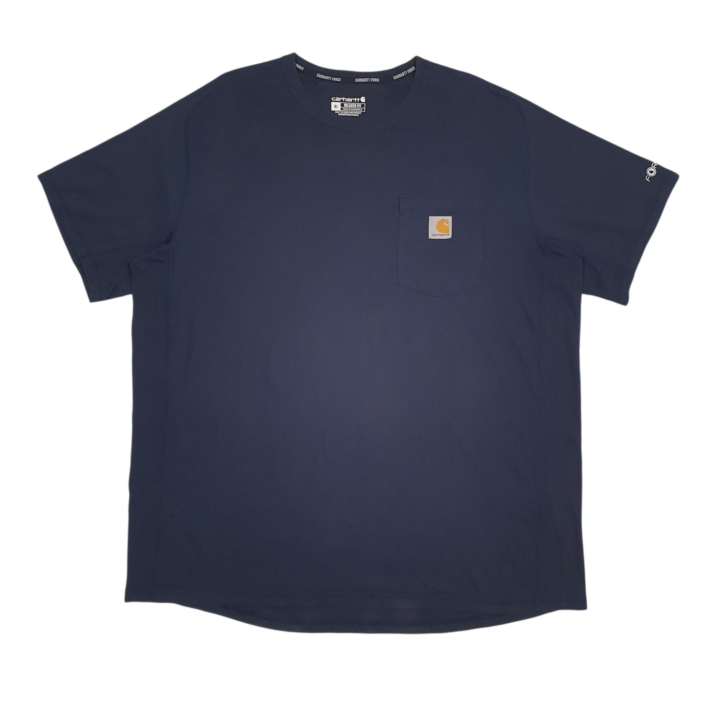 Mens Navy Carhartt TK4616-M Short Sleeve T Shirt