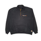 Mens Black Carhartt  Quarter Zip Jumper