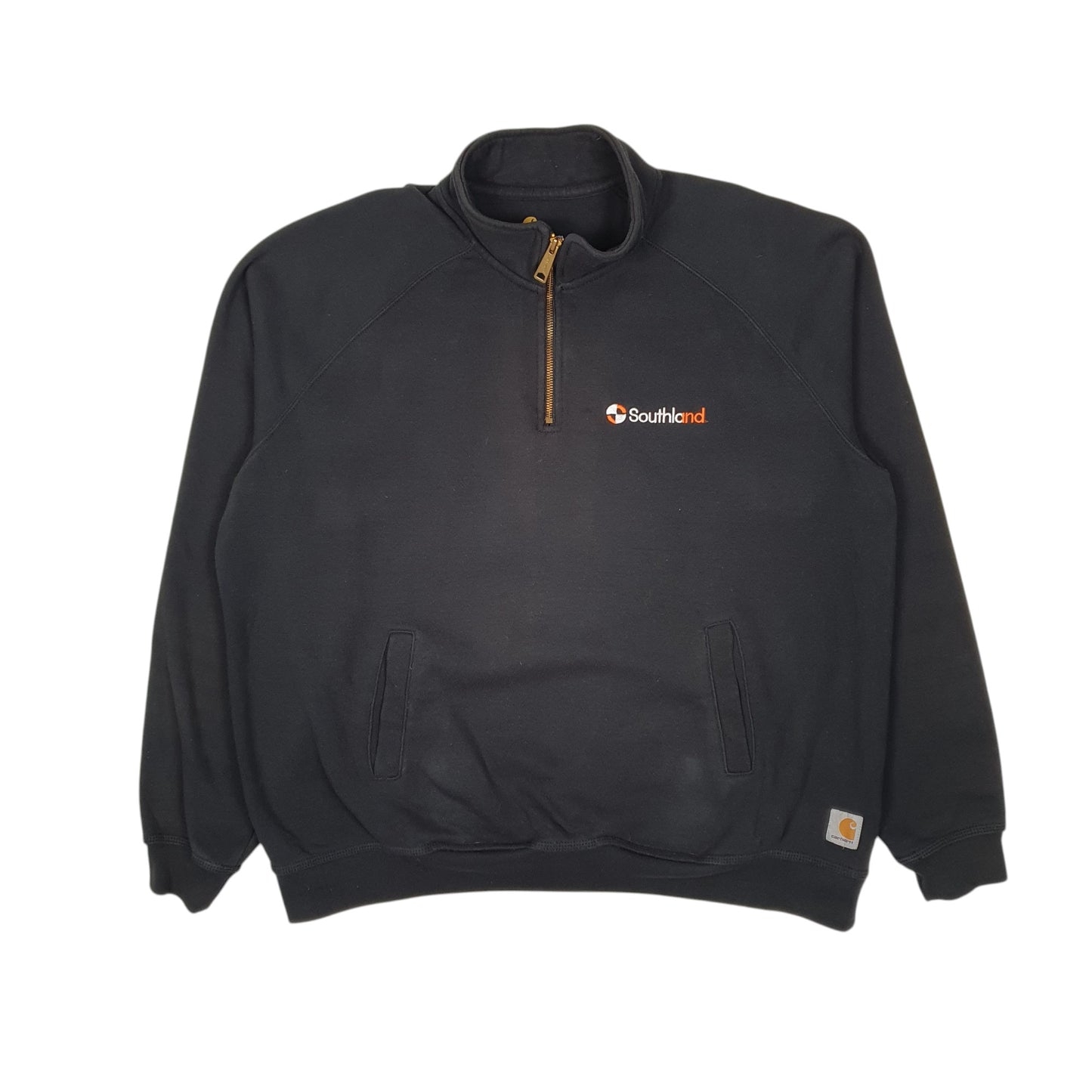 Mens Black Carhartt  Quarter Zip Jumper