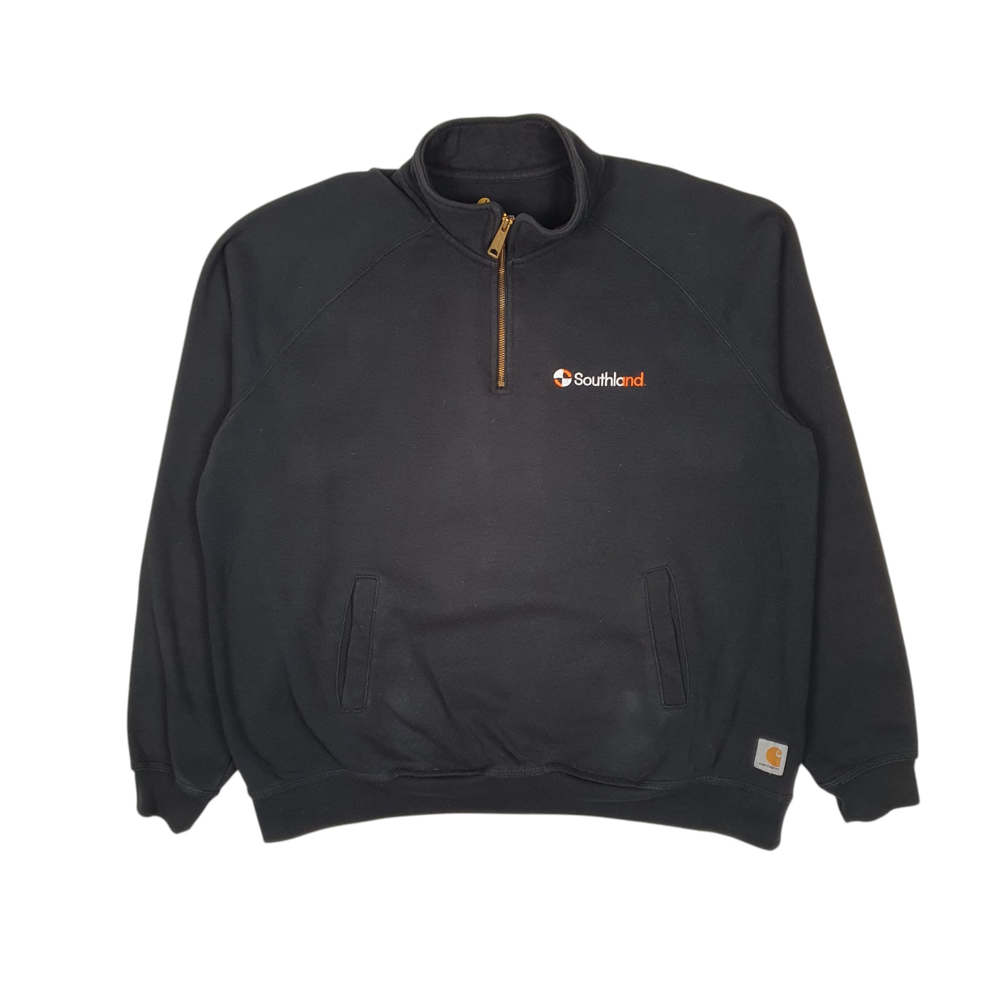 Mens Black Carhartt  Quarter Zip Jumper