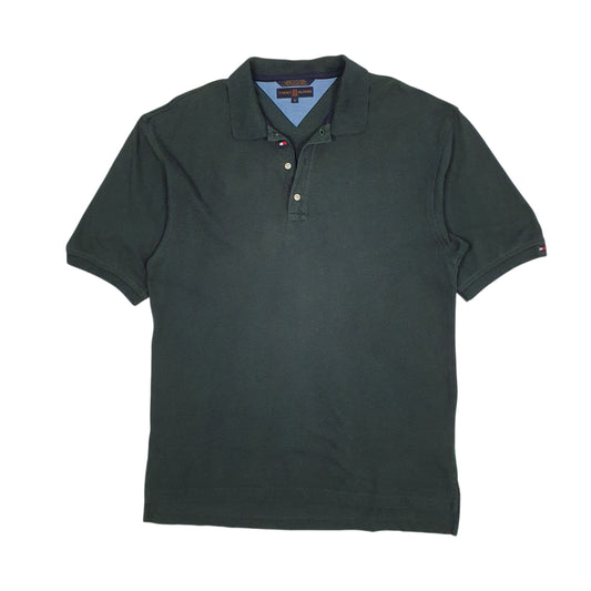Mens Green Tommy Hilfiger Golf Vintage 00s Short Sleeve Polo Shirt