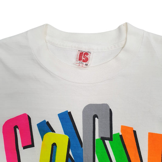 Mens White International Single Stitch Vintage 90s Cancun Mexico  T Shirt