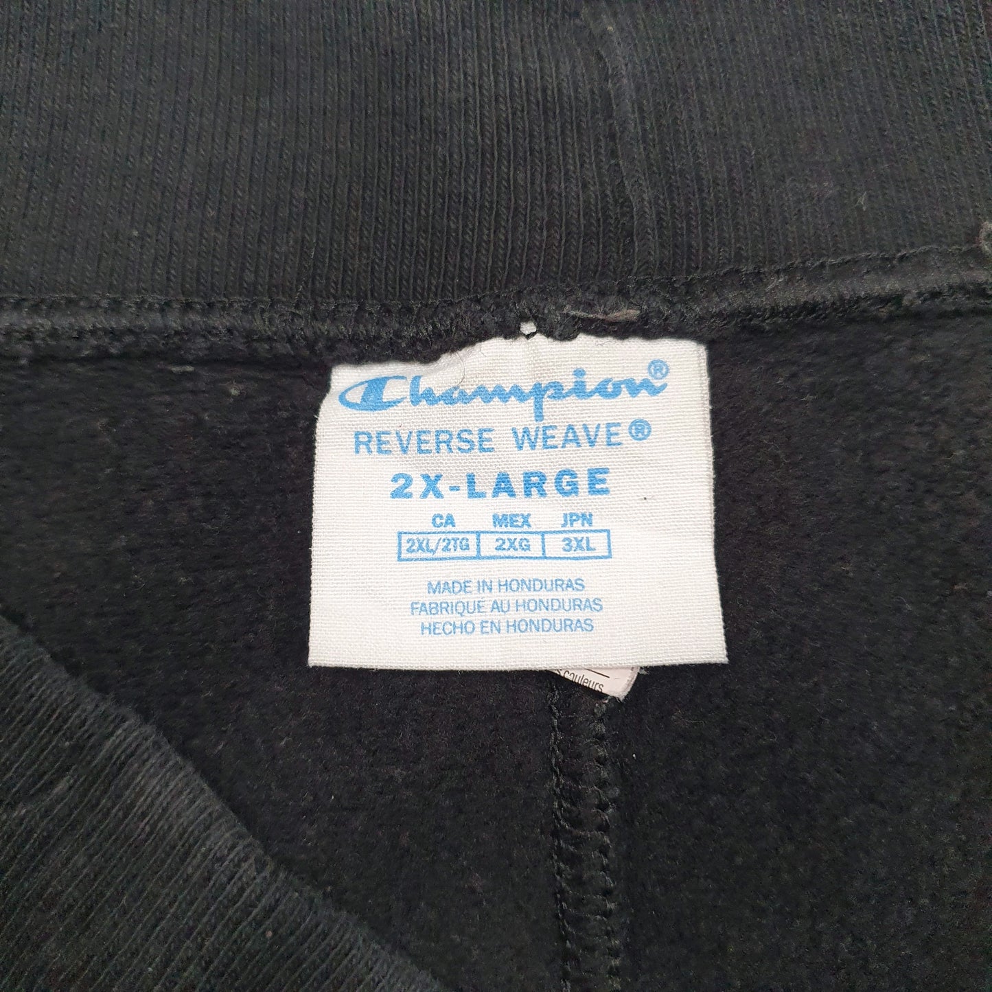 Mens Black Champion Reverse Weave  Trousers