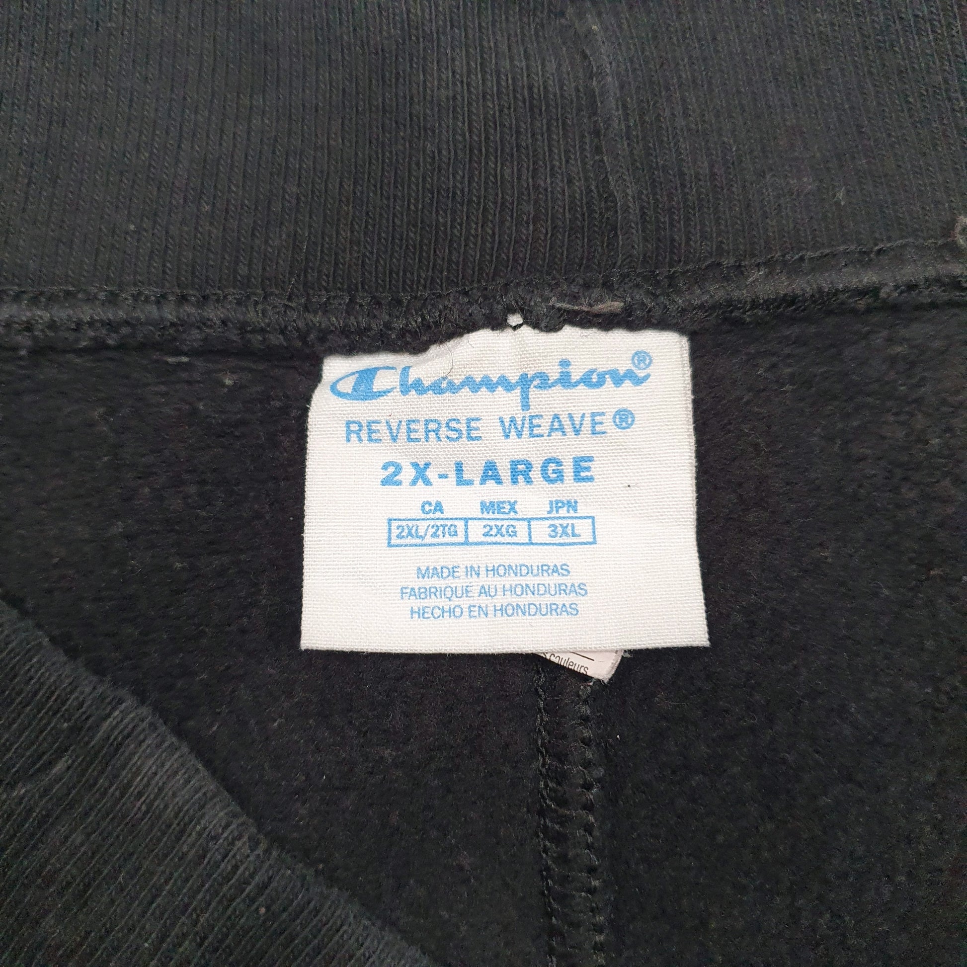 Mens Black Champion Reverse Weave  Trousers