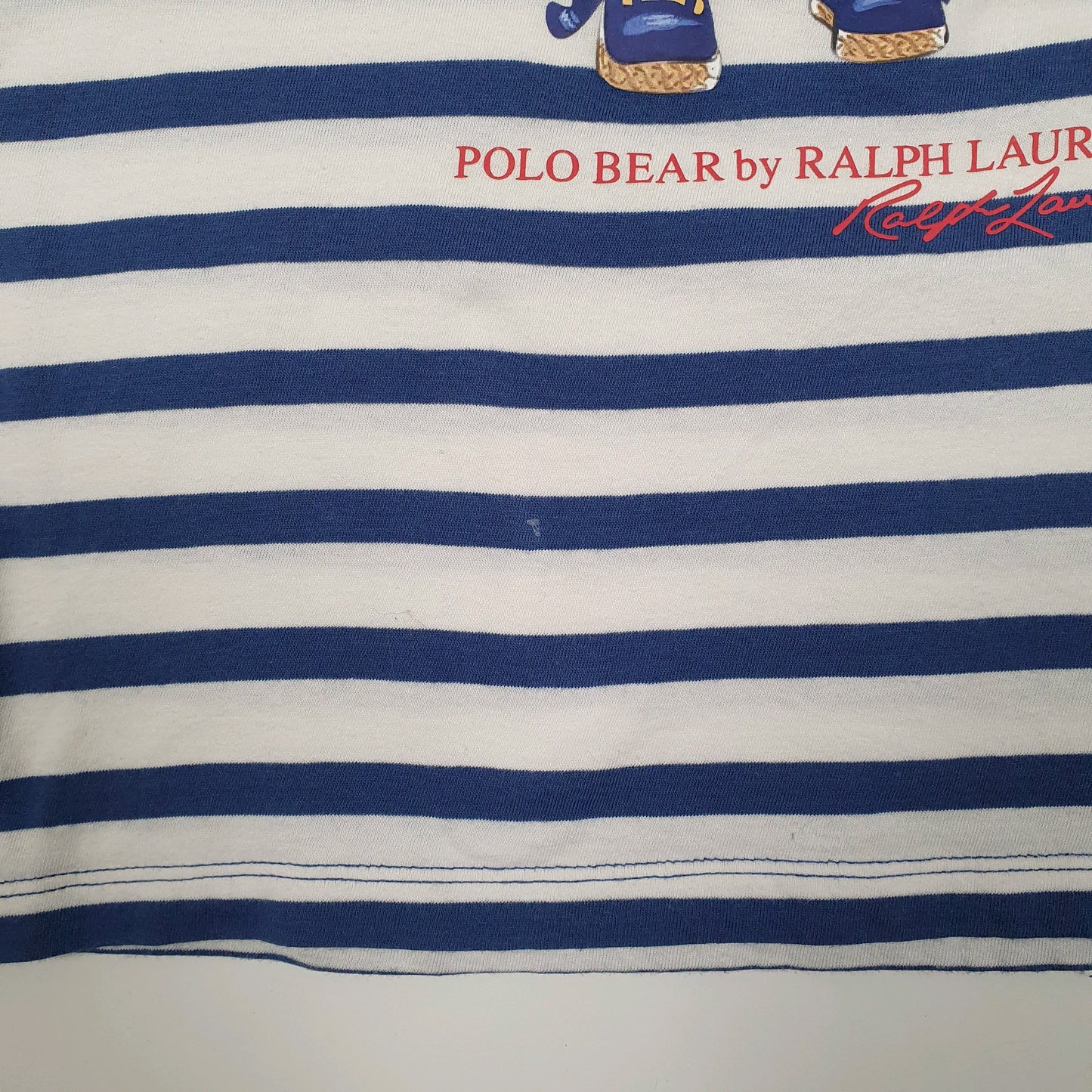Womens Blue Polo Ralph Lauren Polo Bear  T Shirt