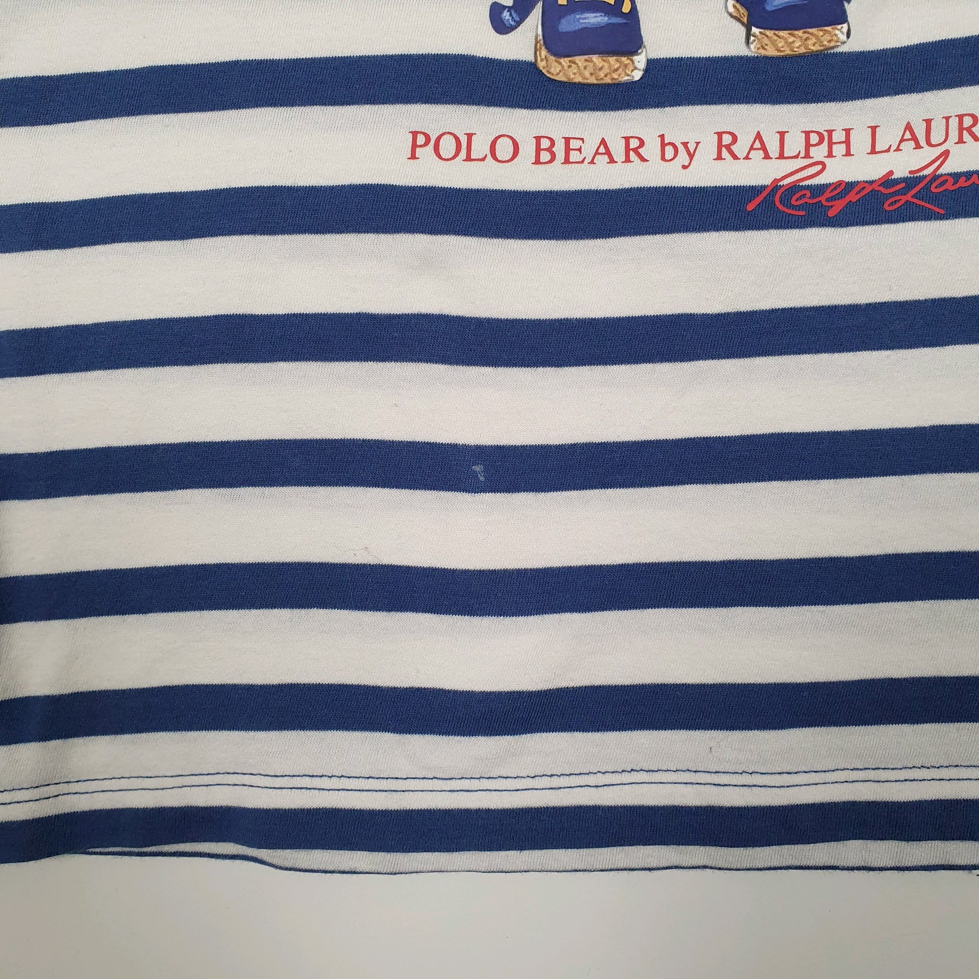 Womens Blue Polo Ralph Lauren Polo Bear  T Shirt