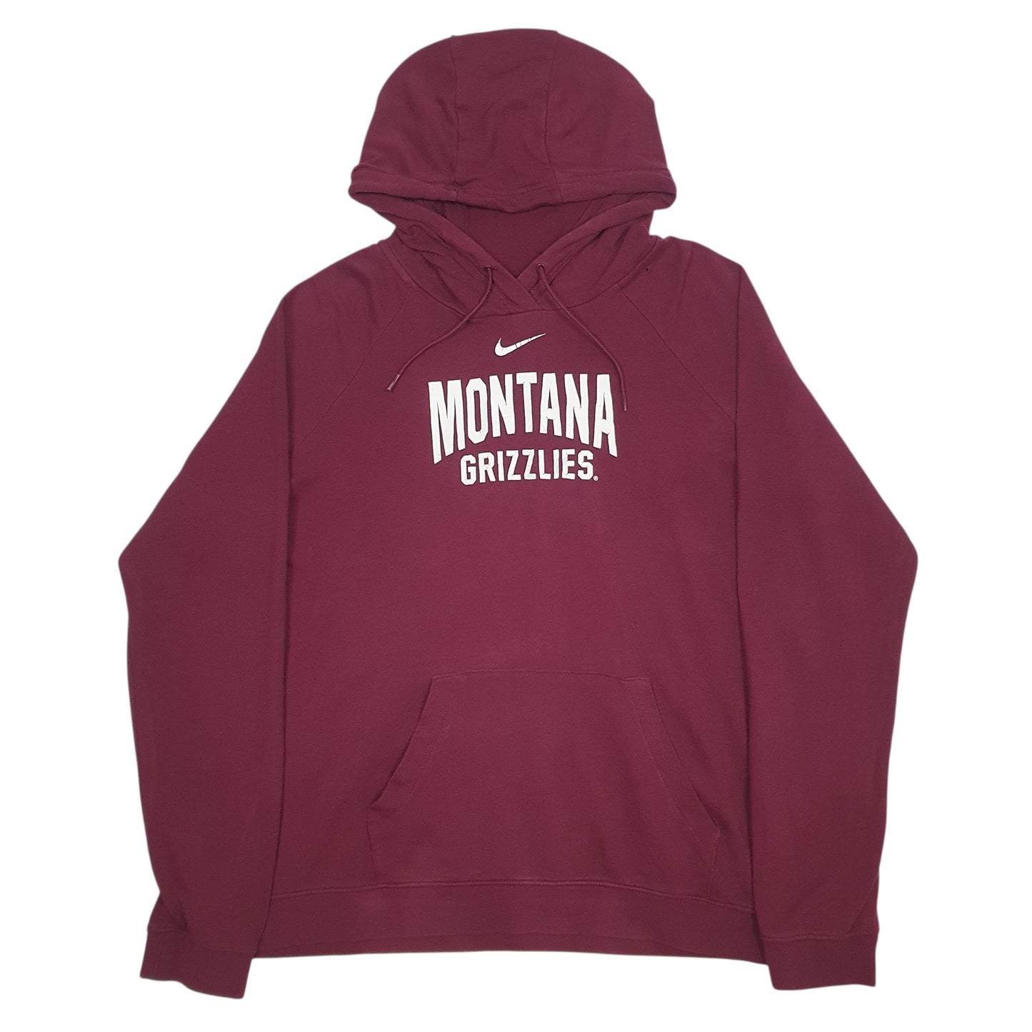 Womens Burgundy Nike Montana Grizzles Hoodie Jumper