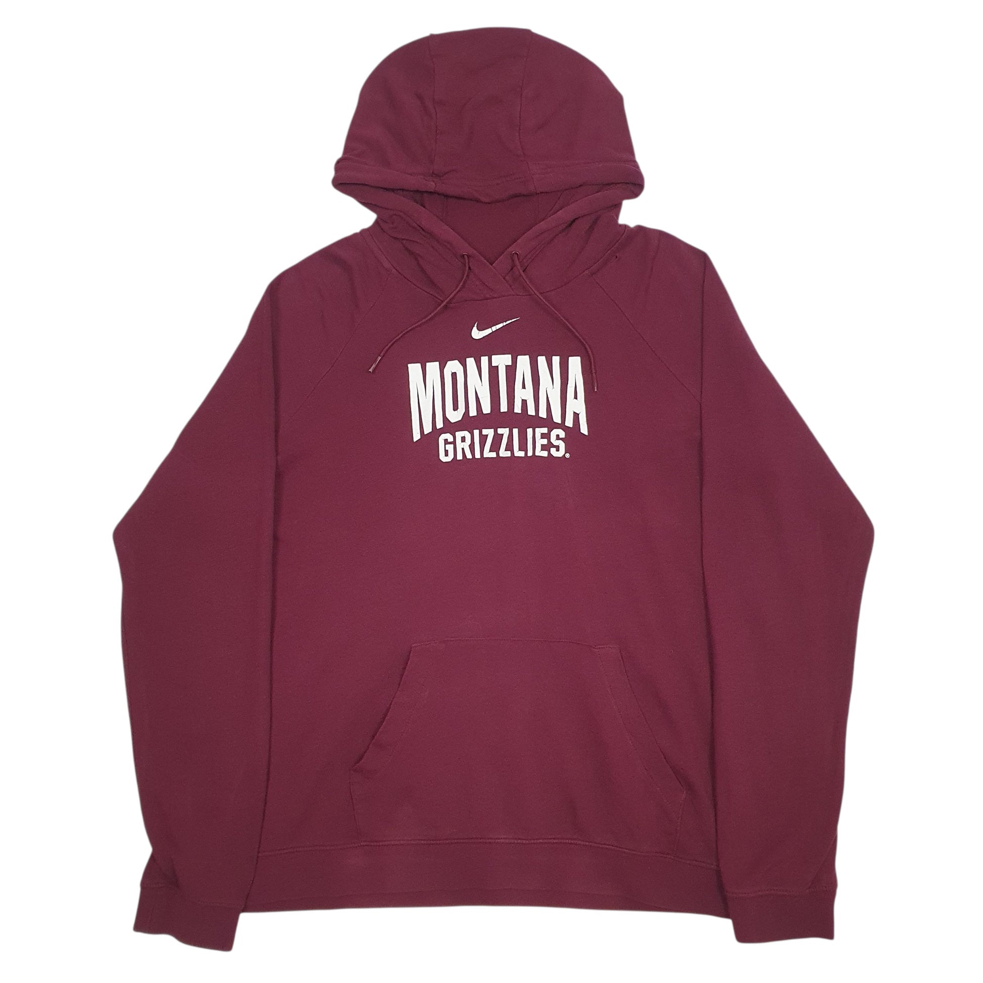 Womens Burgundy Nike Montana Grizzles Hoodie Jumper