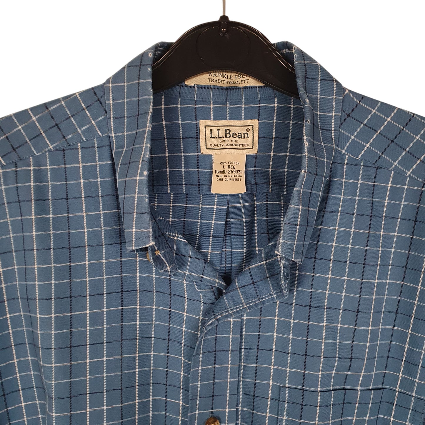 Mens Blue L.L.Bean   Shirt