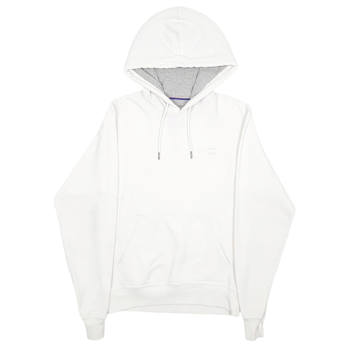 Mens White Champion  Hoodie Jumper